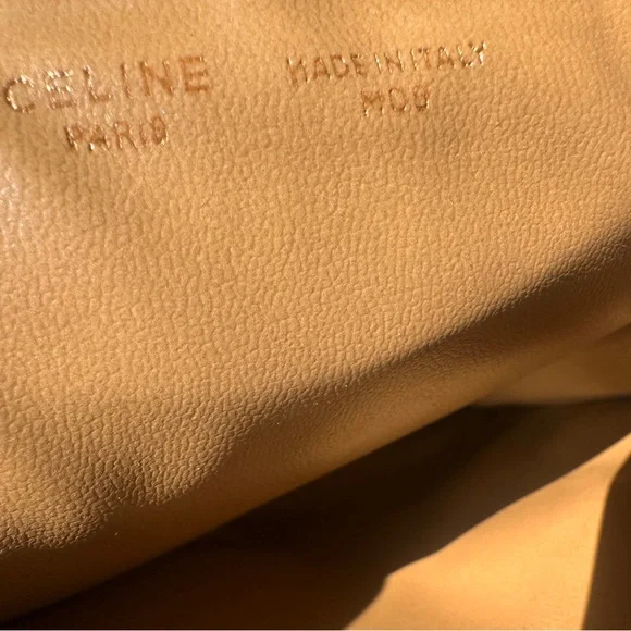 CÉLINE Vintage Macadam Monogram Brown Medium Canvas Pouch Clutch Bag w/COA - Picture 4 of 15